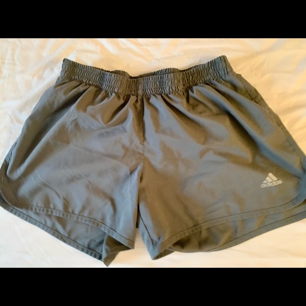 Adidas Womens running shorts gray Medium